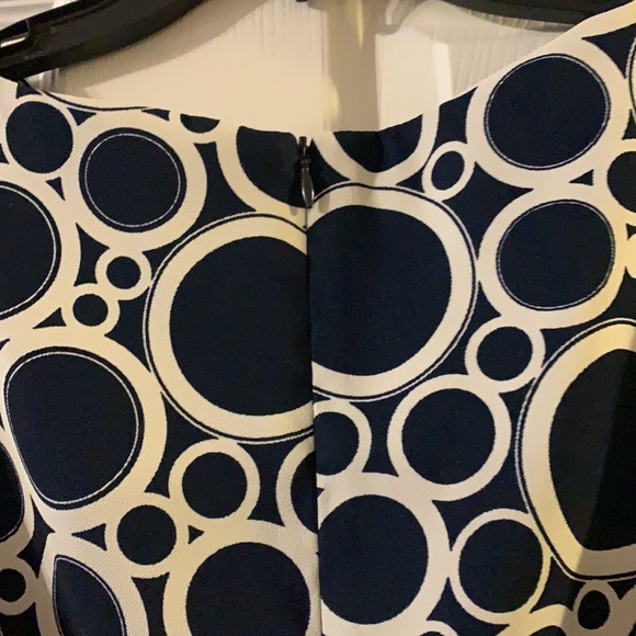 AGB Dress size 6 blue and cream - Picture 8 of 12